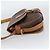 Céline Borsa a Spalla CELINE Macadam Canvas PVC Pelle Marrone Oro Auth 187771 D'oro - vista 4