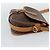 Céline Borsa a Spalla CELINE Macadam Canvas PVC Pelle Marrone Oro Auth 187771 D'oro - vista 5