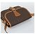 Céline Borsa a Spalla CELINE Macadam Canvas PVC Pelle Marrone Oro Auth 187771 D'oro - vista 6