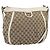 Borsa a Spalla GUCCI GG Canvas Beige Oro 204940 Auth ka4762 D'oro