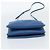 Céline Borsa a tracolla CELINE Trio in pelle blu e oro Auth 186131 D'oro - vista 9