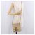 Bolso de hombro FENDI Zucchino Canvas Mamma Baguette Beige Oro Auth 186319A Dorado - vista 23