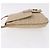 Bolso de hombro FENDI Zucchino Canvas Mamma Baguette Beige Oro Auth 186319A Dorado - vista 4