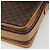 Céline Borsa a tracolla CELINE Macadam Canvas PVC Pelle Marrone Oro Auth ka4853 D'oro - vista 11