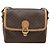 Céline Borsa a tracolla CELINE Macadam Canvas PVC Pelle Marrone Oro Auth ka4853 D'oro - vista 2