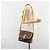 Céline Borsa a tracolla CELINE Macadam Canvas PVC Pelle Marrone Oro Auth ka4853 D'oro - vista 24