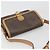 Céline Borsa a tracolla CELINE Macadam Canvas PVC Pelle Marrone Oro Auth ka4853 D'oro - vista 6