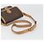 Céline Borsa a tracolla CELINE Macadam Canvas PVC Pelle Marrone Oro Auth ka4853 D'oro - vista 7
