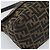 FENDI Zucca Canvas Mamma Baguette Shoulder Bag Black Brown Auth 185971SAM Marrone Nero - vista 16
