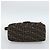 FENDI Zucca Canvas Mamma Baguette Shoulder Bag Black Brown Auth 185971SAM Marrone Nero - vista 5