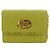 Christian Dior Cannage Miss Caro Chain Pouch in pelle di agnello verde e oro Auth 185907SM - vista 2