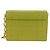 Christian Dior Cannage Miss Caro Chain Pouch in pelle di agnello verde e oro Auth 185907SM - vista 3