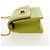 Christian Dior Cannage Miss Caro Chain Pouch in pelle di agnello verde e oro Auth 185907SM - vista 4