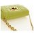 Christian Dior Cannage Miss Caro Chain Pouch in pelle di agnello verde e oro Auth 185907SM - vista 6