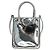 Borsa PRADA in pelle vernice 2way Argento Autentica 185901M - vista 13