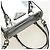 Borsa PRADA in pelle vernice 2way Argento Autentica 185901M - vista 14