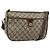 Borsa GUCCI GG Supreme Web Sherry Line in PVC Beige Oro 89 02 077 Auth 185911 D'oro