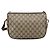 Borsa GUCCI GG Supreme Web Sherry Line in PVC Beige Oro 89 02 077 Auth 185911 D'oro - vista 3