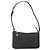 Bulgari Borsa a Spalla BVLGARI Tela Nero Argento Auth 187359