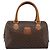 Céline Borsa CELINE Macadam Canvas PVC Pelle Marrone Oro Auth 187766A D'oro - vista 2