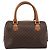 Céline Borsa CELINE Macadam Canvas PVC Pelle Marrone Oro Auth 187766A D'oro - vista 3