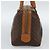 Céline Borsa CELINE Macadam Canvas PVC Pelle Marrone Oro Auth 187766A D'oro - vista 5