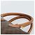 Céline Borsa CELINE Macadam Canvas PVC Pelle Marrone Oro Auth 187766A D'oro - vista 8