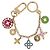 LOUIS VUITTON Porte Cles Chainne Pastille Key Holder Gold M66005 LV Auth 186176M D'oro - vista 7