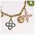 LOUIS VUITTON Porte Cles Chainne Pastille Key Holder Gold M66005 LV Auth 186176M D'oro - vista 9