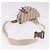 Borsa a Spalla Christian Dior Trotter Canvas Saddle Beige Silver Auth 187508SAM Argento - vista 7
