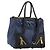 Borsa Miu Miu Biker Matelasse in Pelle 2way Navy Gold Auth 185462 D'oro Blu navy