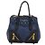 Borsa Miu Miu Biker Matelasse in Pelle 2way Navy Gold Auth 185462 D'oro Blu navy - vista 13