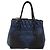 Borsa Miu Miu Biker Matelasse in Pelle 2way Navy Gold Auth 185462 D'oro Blu navy - vista 2