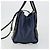 Borsa Miu Miu Biker Matelasse in Pelle 2way Navy Gold Auth 185462 D'oro Blu navy - vista 3