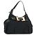 Borsa a Spalla GUCCI GG Canvas Nera Oro 189884 Auth 185693V Nero D'oro