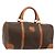 Céline Borsa Boston CELINE in tela Macadam e pelle PVC Marrone Oro Autentica 184535A D'oro