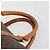 Céline Borsa Boston CELINE in tela Macadam e pelle PVC Marrone Oro Autentica 184535A D'oro - vista 8