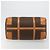 Céline Borsa Boston CELINE in tela Macadam e pelle PVC Marrone Oro Autentica 184535A D'oro - vista 9