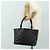 CHANEL Cambon Line Matelassé Tote Bag Leder Schwarz Silber CC Auth 185306V - Ansicht 26