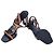 Gucci Leather Colorblock Pattern T-Strap Sandals Brown - view 7
