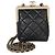 Clutch Chanel Black Quilted Lambskin CC Frame Clutch Con Catena Nero