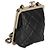 Clutch Chanel Black Quilted Lambskin CC Frame Clutch Con Catena Nero - vista 4