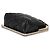 Clutch Chanel Black Quilted Lambskin CC Frame Clutch Con Catena Nero - vista 6