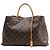 Borsa Louis Vuitton Montaigne GM in tela Monogram marrone Bordò