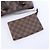 Borsa a tracolla Louis Vuitton Malle Damier Ebene marrone N42240 Rosso - vista 12