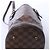Borsa a tracolla Louis Vuitton Malle Damier Ebene marrone N42240 Rosso - vista 8