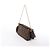 Borsa Louis Vuitton Multi Pochette Accessoires in tela Monogram marrone - vista 3