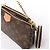 Borsa Louis Vuitton Multi Pochette Accessoires in tela Monogram marrone - vista 5