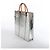 Louis Vuitton Sac Plat Limited Edition Monogram Mirror Handbag in Argento M45884 Grigio - vista 4