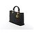 Borsa a mano 2Way Lady Dior Large Cannage Nylon x Patent Leather in Nero Rosso - vista 2